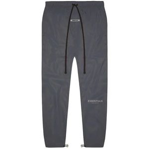 ESSENTIALS Black reflective track pants